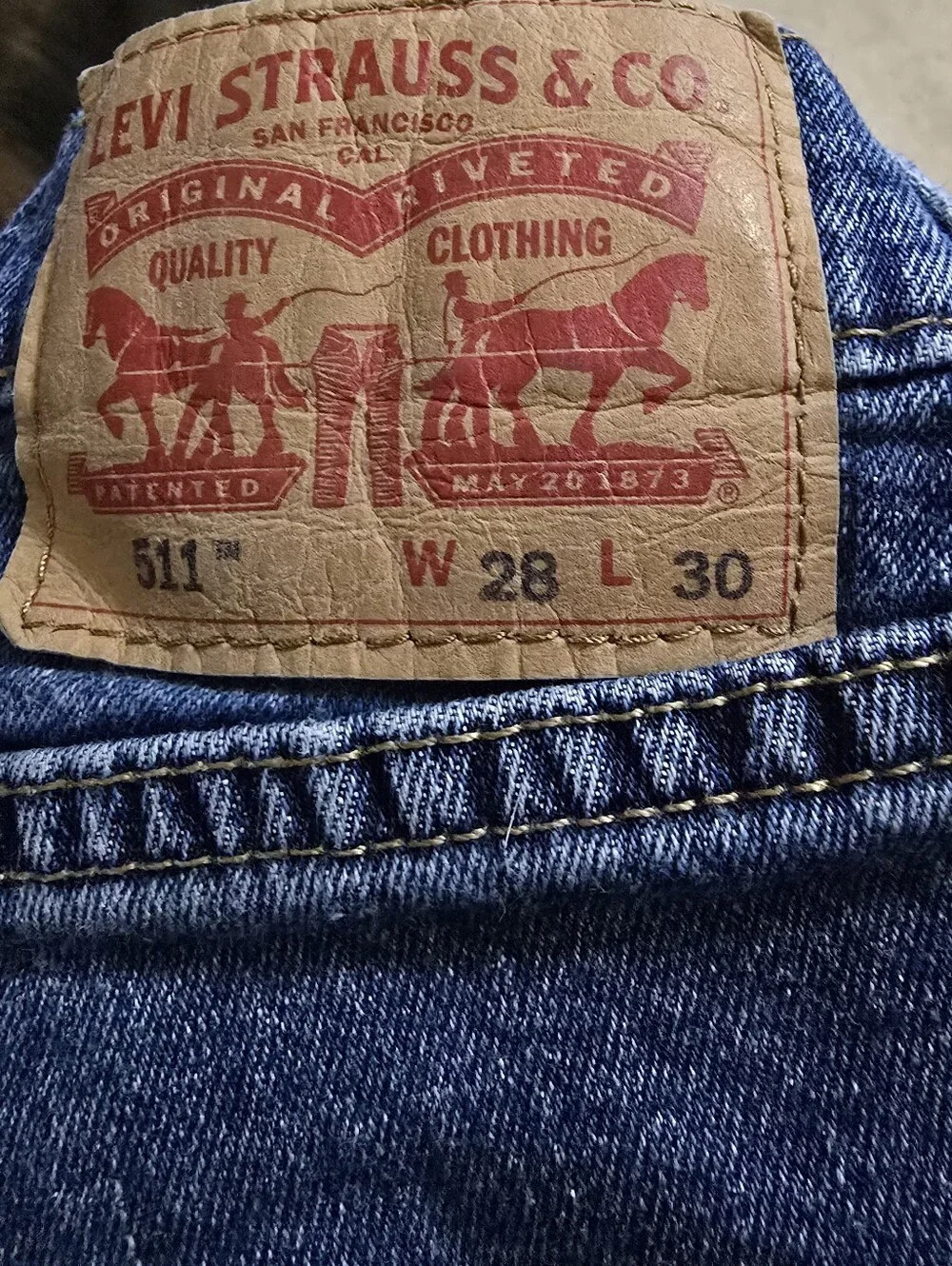 Levi's Men's Dark Blue Straight Jeans